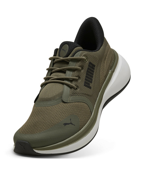PUMA（プーマ）の「PUMA プーマ ユニセックス ソフトライド EXO シフト ランニングシューズ（スニーカー・メンズ・ブラック/カーキ・25.0cm/25.5cm/26.0cm/23.5cm/24.0cm/24.5cm/26.5cm/28.5cm/22.5cm/23.0cm/27.0cm/27.5cm/28.0cm）」の3枚目の写真