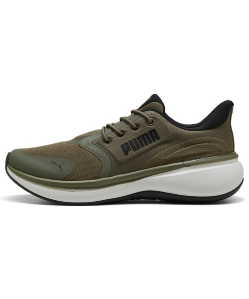 PUMA（プーマ）の「PUMA プーマ ユニセックス ソフトライド EXO シフト ランニングシューズ（スニーカー・メンズ・ブラック/カーキ・25.0cm/25.5cm/26.0cm/23.5cm/24.0cm/24.5cm/26.5cm/28.5cm/22.5cm/23.0cm/27.0cm/27.5cm/28.0cm）」の2枚目の写真