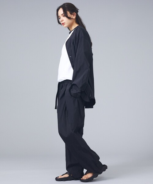 NoiR/ノアール(ノアール)の「【NoiR/ノワール】PocketablePants/ポケッタブルパンツ/イージーパンツ/ユニセックス(その他パンツ・メンズ・ブラック・M/L)」の2枚目の写真