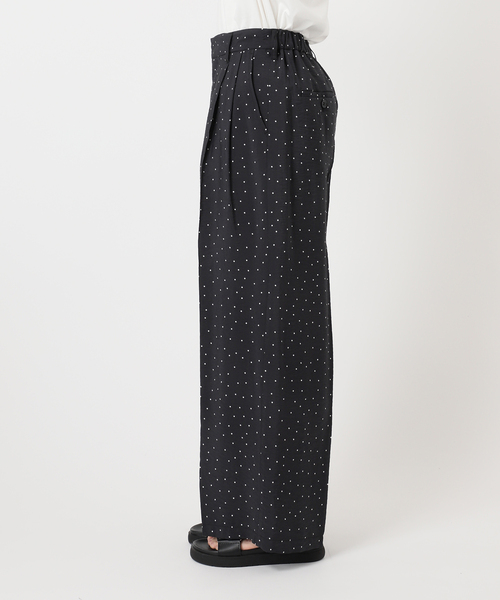 JOURNAL STANDARD（ジャーナルスタンダード）の「ドットプリントワイドパンツ（その他パンツ・レディース・ブラック/ベージュ・FREE）」の13枚目の写真