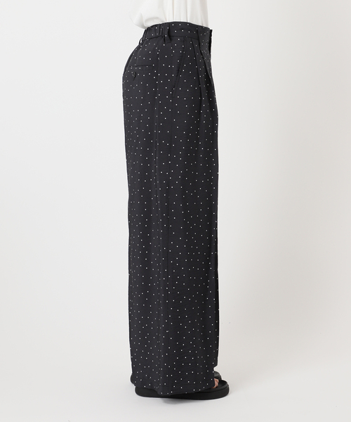 JOURNAL STANDARD（ジャーナルスタンダード）の「ドットプリントワイドパンツ（その他パンツ・レディース・ブラック/ベージュ・FREE）」の15枚目の写真