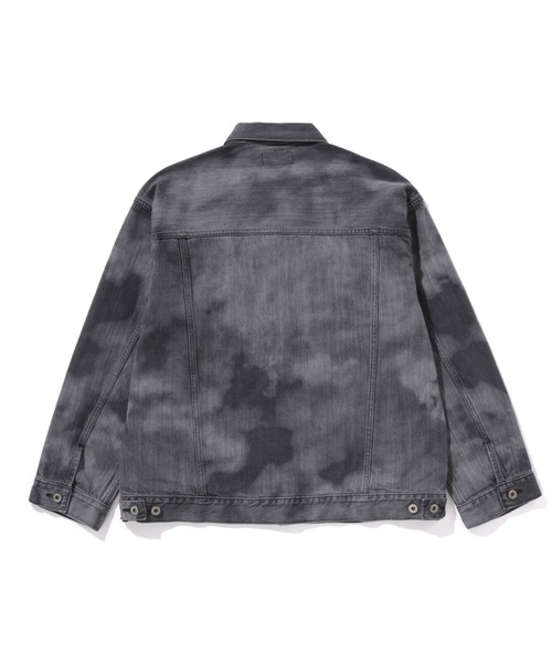 A BATHING APE（アベイシングエイプ）の「HIGH TONE BLEACH DENIM JACKET（デニムジャケット・メンズ・ブラック・SMALL/X-LARGE/MEDIUM/XX-LARGE/LARGE）」の2枚目の写真