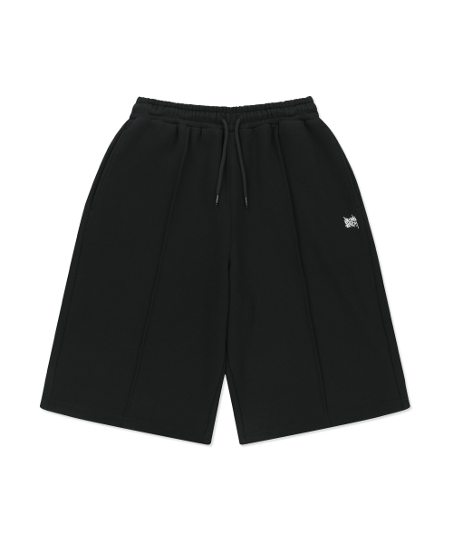 BROWNBREATH(ブラウンブレス)の「TAG TUCK SWEAT SHORTS - BLACK(その他パンツ・レディース・その他・SMALL/MEDIUM/LARGE/X-LARGE)」の1枚目の写真