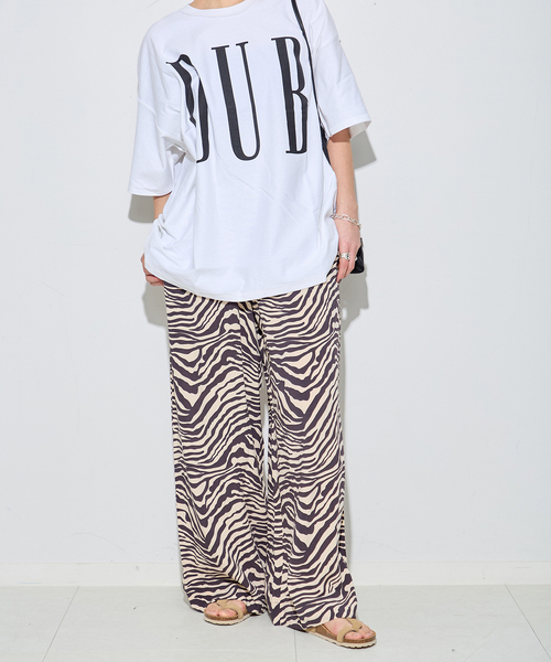 journal standard L'essage(ジャーナルスタンダードレサージュ)の「別注【LUSANA / ルサーナ】CICI PANT:パンツ(その他パンツ・レディース・ベージュ/ブラック・X-SMALL/SMALL)」の6枚目の写真