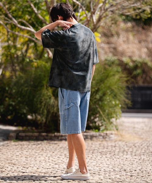 CAMBIO(カンビオ)の「mt10467-Fade Distressed Henley Neck Tee ヘンリーネックTシャツ(PF-261-021)(Tシャツ/カットソー・メンズ・ブラック/サックスブルー・M/L)」の11枚目の写真