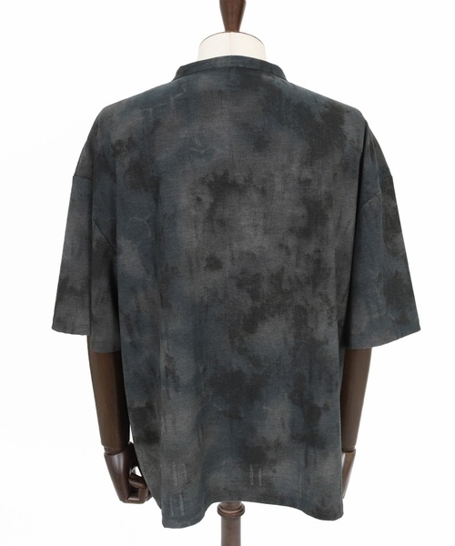 CAMBIO(カンビオ)の「mt10467-Fade Distressed Henley Neck Tee ヘンリーネックTシャツ(PF-261-021)(Tシャツ/カットソー・メンズ・ブラック/サックスブルー・M/L)」の19枚目の写真