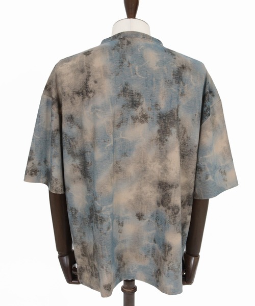 CAMBIO(カンビオ)の「mt10467-Fade Distressed Henley Neck Tee ヘンリーネックTシャツ(PF-261-021)(Tシャツ/カットソー・メンズ・ブラック/サックスブルー・M/L)」の22枚目の写真