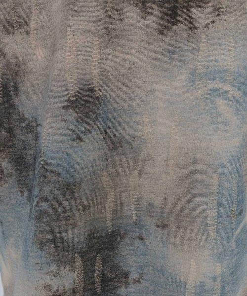 CAMBIO(カンビオ)の「mt10467-Fade Distressed Henley Neck Tee ヘンリーネックTシャツ(PF-261-021)(Tシャツ/カットソー・メンズ・ブラック/サックスブルー・M/L)」の5枚目の写真