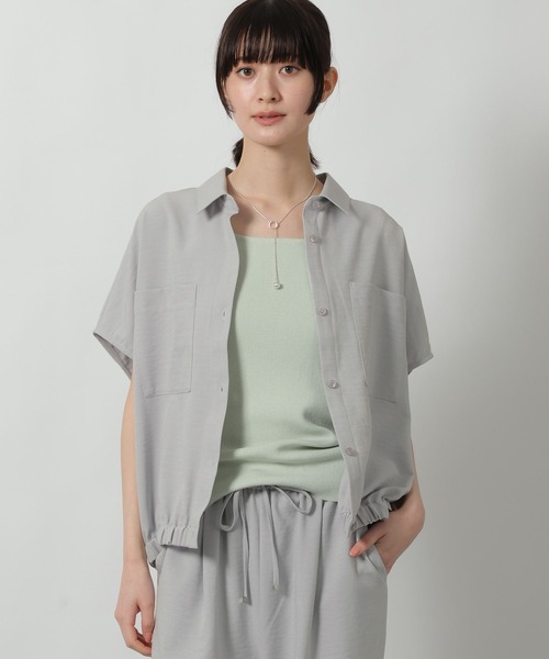 LAKOLE（ラコレ）の「サップVTGダブルPKシャツ / 657122（シャツ/ブラウス・レディース・ネイビー/チャコール/グレー・FREE）」の2枚目の写真