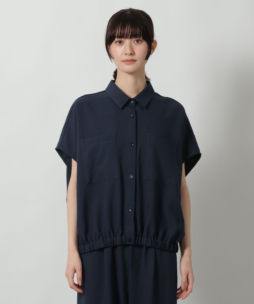 LAKOLE（ラコレ）の「サップVTGダブルPKシャツ / 657122（シャツ/ブラウス・レディース・ネイビー/チャコール/グレー・FREE）」の6枚目の写真