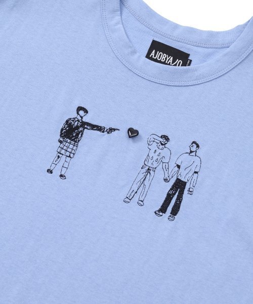 AJOBYAJO（アジョバイアジョ）の「Girls Can Shoot T-Shirt [Sky Blue]（Tシャツ/カットソー・レディース・その他・L/XL/M）」の2枚目の写真