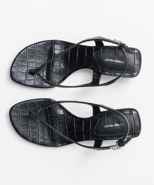 PRANK PROJECT(プランクプロジェクト)の「【2026Summer Pre-Order】ローヒールトングサンダル / Low Heel Thong Sandals(サンダル・レディース・ブラック・36/37/38)」の2枚目の写真