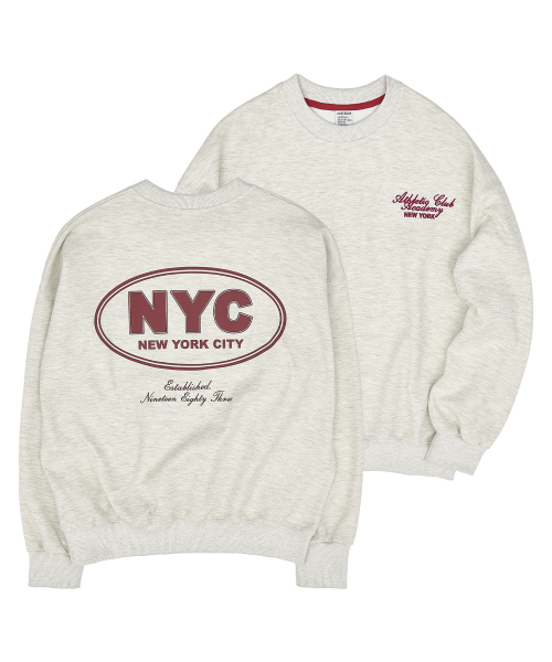 PAPERBOY(ペーパーボーイ)の「NYCアカデミースウェットシャツ-オートミール(スウェット・レディース・ベージュ系その他・SMALL/MEDIUM/LARGE/X-LARGE)」の3枚目の写真