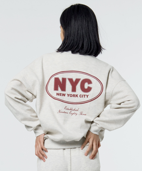PAPERBOY(ペーパーボーイ)の「NYCアカデミースウェットシャツ-オートミール(スウェット・レディース・ベージュ系その他・SMALL/MEDIUM/LARGE/X-LARGE)」の5枚目の写真