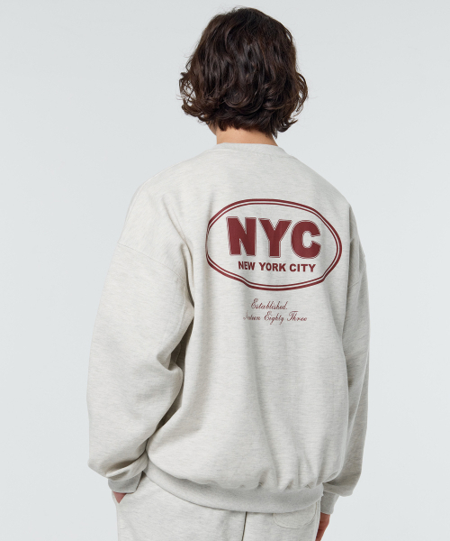 PAPERBOY(ペーパーボーイ)の「NYCアカデミースウェットシャツ-オートミール(スウェット・レディース・ベージュ系その他・SMALL/MEDIUM/LARGE/X-LARGE)」の7枚目の写真