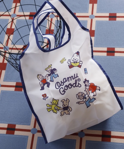 FUNALIVE（ファンアライブ）の「OSAMUGOODS エコバッグ（エコバッグ/サブバッグ・レディース・ホワイト・ONE SIZE）」の2枚目の写真