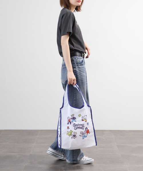 FUNALIVE（ファンアライブ）の「OSAMUGOODS エコバッグ（エコバッグ/サブバッグ・レディース・ホワイト・ONE SIZE）」の14枚目の写真