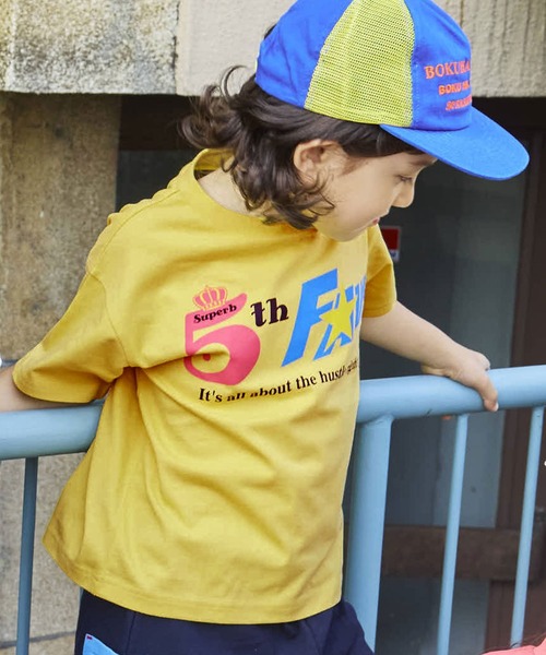 Life Support Products(ライフサポートプロダクツ)の「【プチプラ】デイリープリント半袖Tシャツ(Tシャツ/カットソー・キッズ・オレンジ/ホワイト/ブラック/ブラウン/ネイビー/パープル/イエロー/ピンク/オフホワイト/レッド/チャコール/ライトピンク/ダークブルー/杢グレー/ブラック系その他/ホワイト系その他/マスタード/エメラルド/アイボリー/ブルー・95/130/80/120/110/100/90/150/140)」の16枚目の写真
