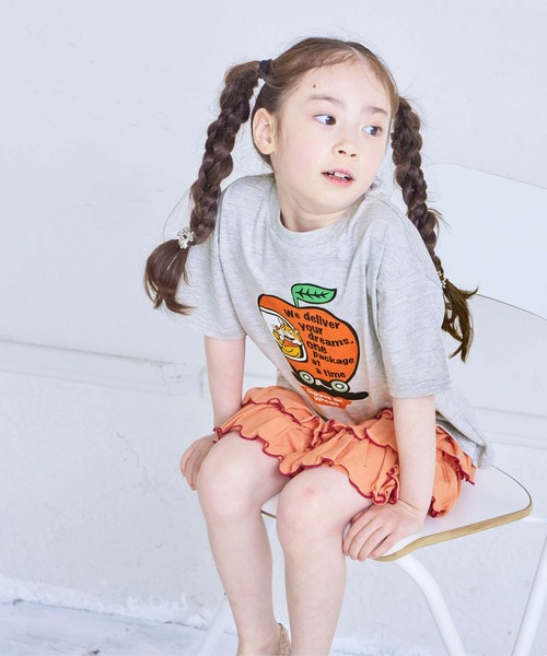 Life Support Products(ライフサポートプロダクツ)の「【プチプラ】デイリープリント半袖Tシャツ(Tシャツ/カットソー・キッズ・オレンジ/ホワイト/ブラック/ブラウン/ネイビー/パープル/イエロー/ピンク/オフホワイト/レッド/チャコール/ライトピンク/ダークブルー/杢グレー/ブラック系その他/ホワイト系その他/マスタード/エメラルド/アイボリー/ブルー・95/130/80/120/110/100/90/150/140)」の21枚目の写真