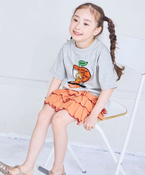 Life Support Products(ライフサポートプロダクツ)の「【プチプラ】デイリープリント半袖Tシャツ(Tシャツ/カットソー・キッズ・オレンジ/ホワイト/ブラック/ブラウン/ネイビー/パープル/イエロー/ピンク/オフホワイト/レッド/チャコール/ライトピンク/ダークブルー/杢グレー/ブラック系その他/ホワイト系その他/マスタード/エメラルド/アイボリー/ブルー・95/130/80/120/110/100/90/150/140)」の22枚目の写真