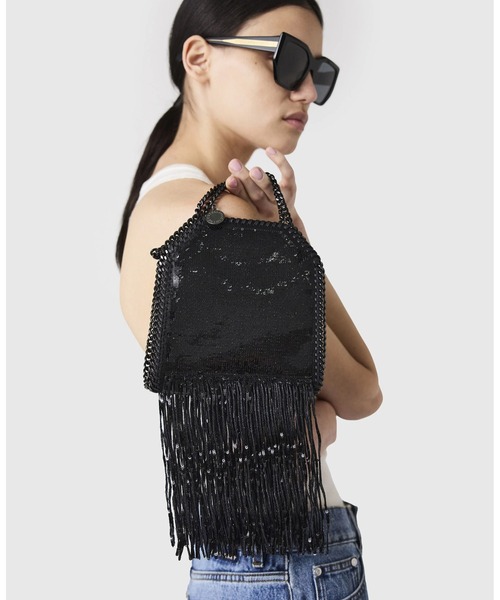 ステラマッカートニー　フリンジバッグ Limited-Edition Falabella Sequin Fringe Tiny Tote Bag / 限定