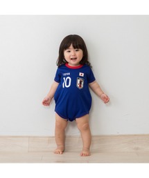 トイザらス・ベビーザらス（トイザラスベビーザラス）の「半袖ユニホームボディロンパース サッカー日本代表ver.（ロンパース）」