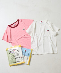 FRUIT OF THE LOOM × FREAK'S STORE/フルーツオブザルーム 別注 パックTシャツ/ワンポイント刺繍 Tシャツ