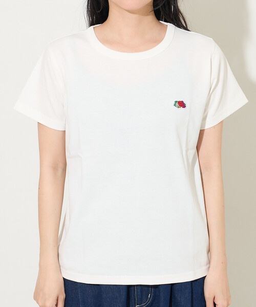 FREAK'S STORE(フリークスストア)の「FRUIT OF THE LOOM × FREAK'S STORE/フルーツオブザルーム 別注 パックTシャツ/ワンポイント刺繍 Tシャツ(Tシャツ/カットソー・レディース・ブルーグリーン/ピンク/ブルー/ベージュ・フリ-)」の9枚目の写真