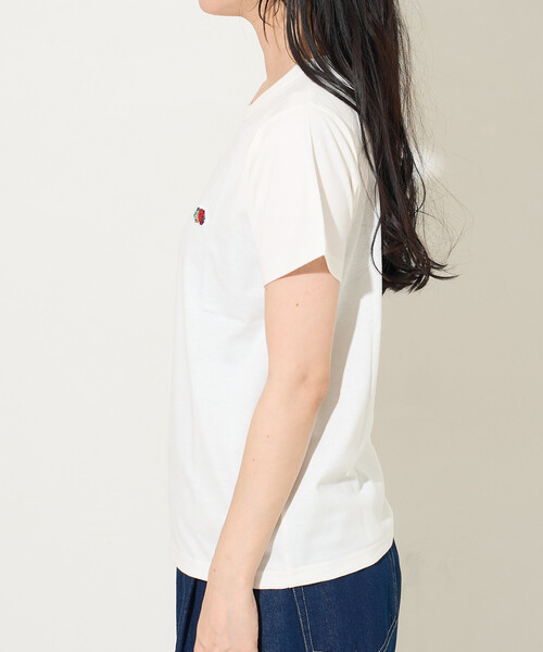 FREAK'S STORE(フリークスストア)の「FRUIT OF THE LOOM × FREAK'S STORE/フルーツオブザルーム 別注 パックTシャツ/ワンポイント刺繍 Tシャツ(Tシャツ/カットソー・レディース・ブルーグリーン/ピンク/ブルー/ベージュ・フリ-)」の10枚目の写真