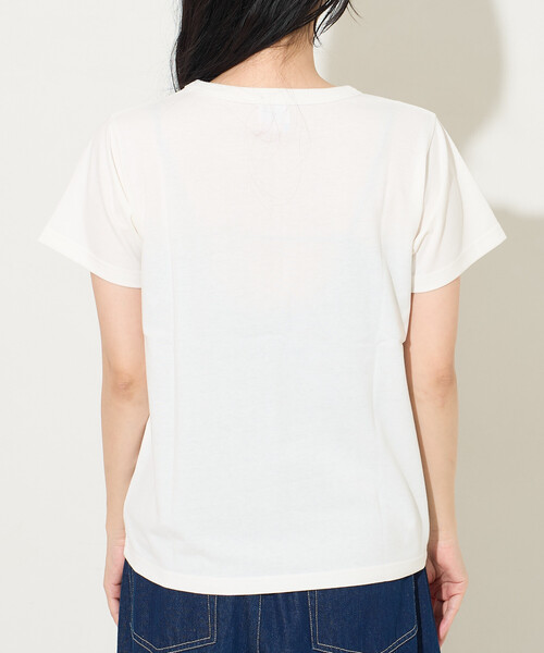 FREAK'S STORE(フリークスストア)の「FRUIT OF THE LOOM × FREAK'S STORE/フルーツオブザルーム 別注 パックTシャツ/ワンポイント刺繍 Tシャツ(Tシャツ/カットソー・レディース・ブルーグリーン/ピンク/ブルー/ベージュ・フリ-)」の11枚目の写真