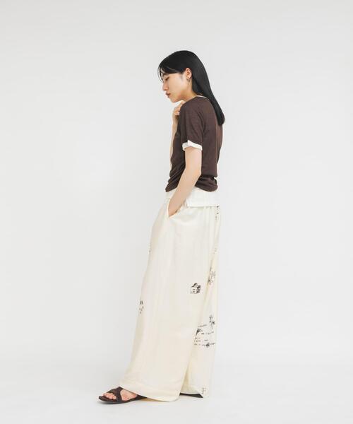KBF(ケイビーエフ)の「バイカラーヘンリーネックTEE(Tシャツ/カットソー・レディース・グリーン系その他/ブラウン/ライトグレー・ONE)」の21枚目の写真