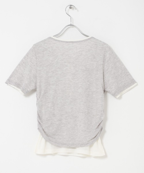 KBF（ケイビーエフ）の「バイカラーヘンリーネックTEE（Tシャツ/カットソー・レディース・グリーン系その他/ブラウン/ライトグレー・ONE）」の20枚目の写真