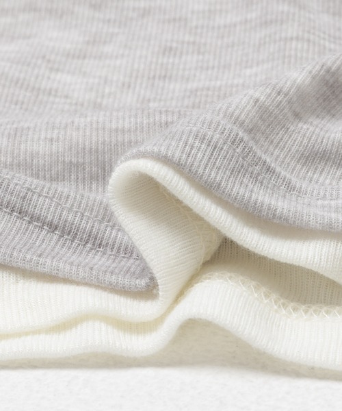 KBF（ケイビーエフ）の「バイカラーヘンリーネックTEE（Tシャツ/カットソー・レディース・グリーン系その他/ブラウン/ライトグレー・ONE）」の21枚目の写真