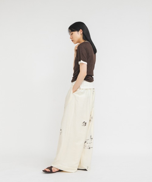 KBF（ケイビーエフ）の「バイカラーヘンリーネックTEE（Tシャツ/カットソー・レディース・グリーン系その他/ブラウン/ライトグレー・ONE）」の10枚目の写真