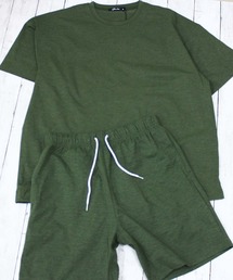 SHISKY（シスキー）の「マルチファンクション オーバーサイズSETUP 半袖Tシャツ ハーフパンツ 上下セット（セットアップ）」