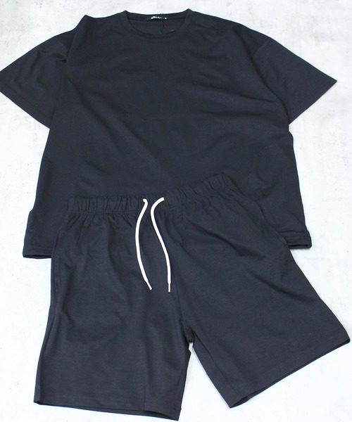 SHISKY(シスキー)の「マルチファンクション オーバーサイズSETUP 半袖Tシャツ ハーフパンツ 上下セット(セットアップ・メンズ・ブラック/オフホワイト/チャコール/ベージュ/カーキ・M/XL/L)」の10枚目の写真