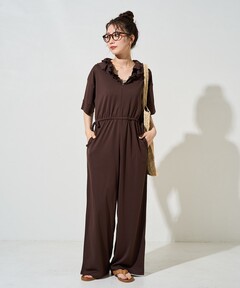 ZOZOTOWN限定》【Louren/ローレン】trench collar jumpsuit/トレンチ