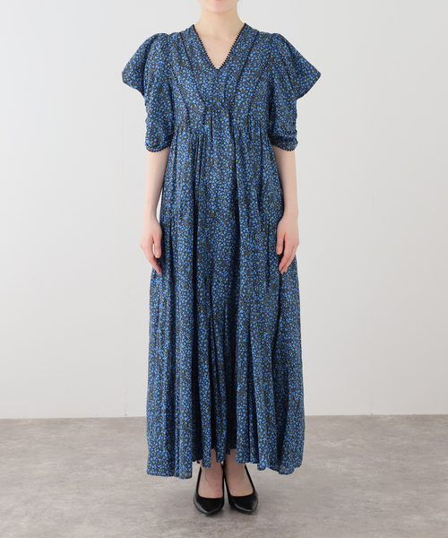 IENA LA BOUCLE(イエナラブークル)の「IENA LA BOUCLE Flower プリントワンピース(ワンピース・レディース・ネイビー・FREE)」の13枚目の写真