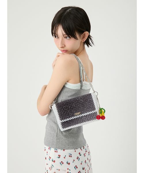 LILY BROWN（リリーブラウン）の「[L.B CANDY STOCK]フルーツビーズバッグ（ショルダーバッグ・レディース・ブラック/ブルー/オレンジ・F）」の14枚目の写真