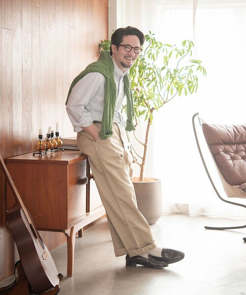BROOKS BROTHERS（ブルックスブラザーズ）の「コットン　プレーンフロント　チノパンツ　Made in USA（チノパンツ・メンズ・カーキ・30inch/32inch/34inch/36inch）」の2枚目の写真
