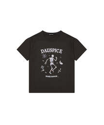 (DUC) BB Skull Graphic T-Shirt Charcoal