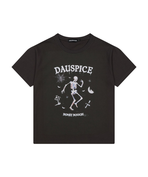 DAUSPICE（ディーオスピス）の「(DUC) BB Skull Graphic T-Shirt Charcoal（Tシャツ/カットソー・メンズ・チャコールグレー・MEDIUM/LARGE）」の3枚目の写真