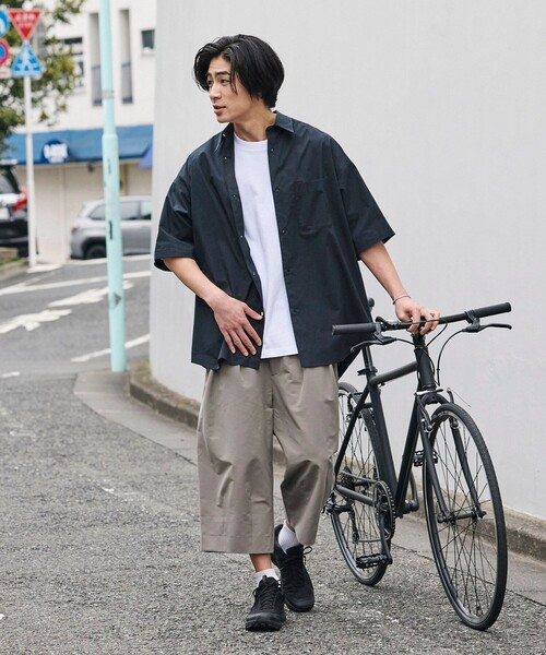 FREAK'S STORE（フリークスストア）の「限定展開 Drymix(R)/ドライミックス ワイドシルエット タックスリークウォーターパンツ/速乾/UVカット（その他パンツ・メンズ・ベージュ/チャコールグレー/ブラック・SMALL/MEDIUM/LARGE）」の13枚目の写真