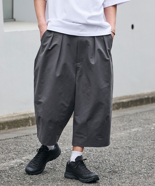 FREAK'S STORE（フリークスストア）の「限定展開 Drymix(R)/ドライミックス ワイドシルエット タックスリークウォーターパンツ/速乾/UVカット（その他パンツ・メンズ・ベージュ/チャコールグレー/ブラック・SMALL/MEDIUM/LARGE）」の22枚目の写真