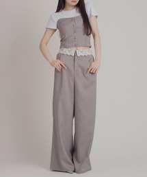 mellowneon（メロウネオン）の「レースレイヤードキャミパンツセットアップ（セットアップ）」