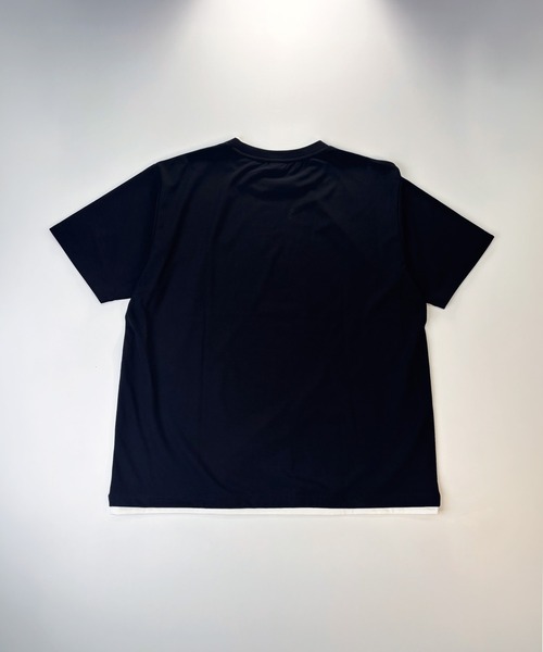 T-MAC OUTING(ティーマック アウティング)の「接触冷感 冷感ポンチ フェイクレイヤード クルーネック 半袖Tシャツ(Tシャツ/カットソー・メンズ・パープル/ホワイト/ブルー/ブラック/グレイッシュベージュ・M)」の14枚目の写真