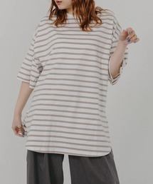 ビッグシルエットボーダーTシャツ【IROHANI】