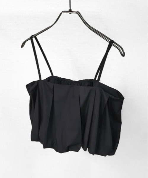 THE CELL.(ザセルドット)の「レイヤード プリーツバルーンキャミソール 【ALLシーズン着用可】 LAYERED PLEATED BALLOON CAMISOLE(キャミソール・レディース・ブラック・FREE)」の8枚目の写真
