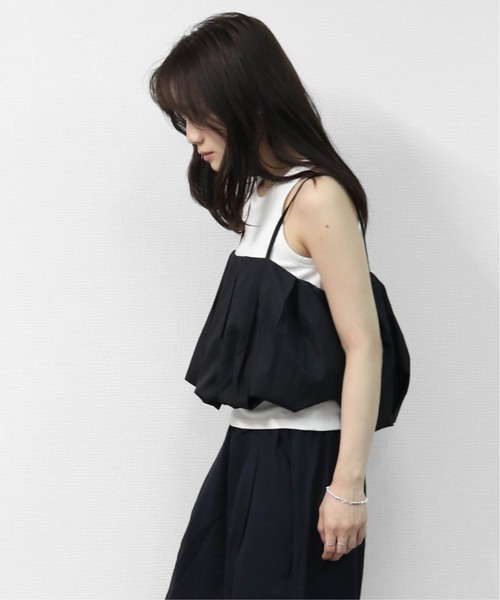 THE CELL.(ザセルドット)の「レイヤード プリーツバルーンキャミソール 【ALLシーズン着用可】 LAYERED PLEATED BALLOON CAMISOLE(キャミソール・レディース・ブラック・FREE)」の13枚目の写真