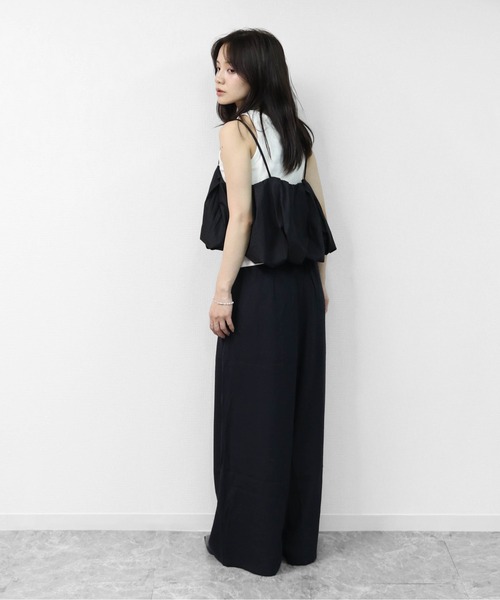 THE CELL.(ザセルドット)の「レイヤード プリーツバルーンキャミソール 【ALLシーズン着用可】 LAYERED PLEATED BALLOON CAMISOLE(キャミソール・レディース・ブラック・FREE)」の16枚目の写真